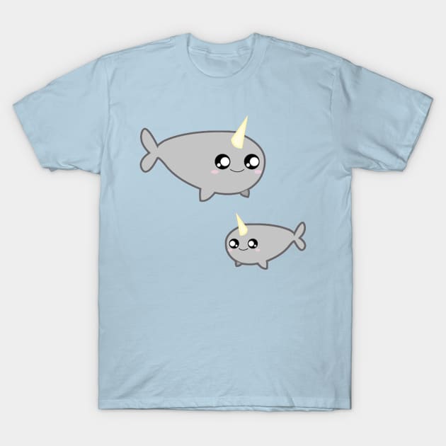 Chibi Narwhals T-Shirt by SolarCrush